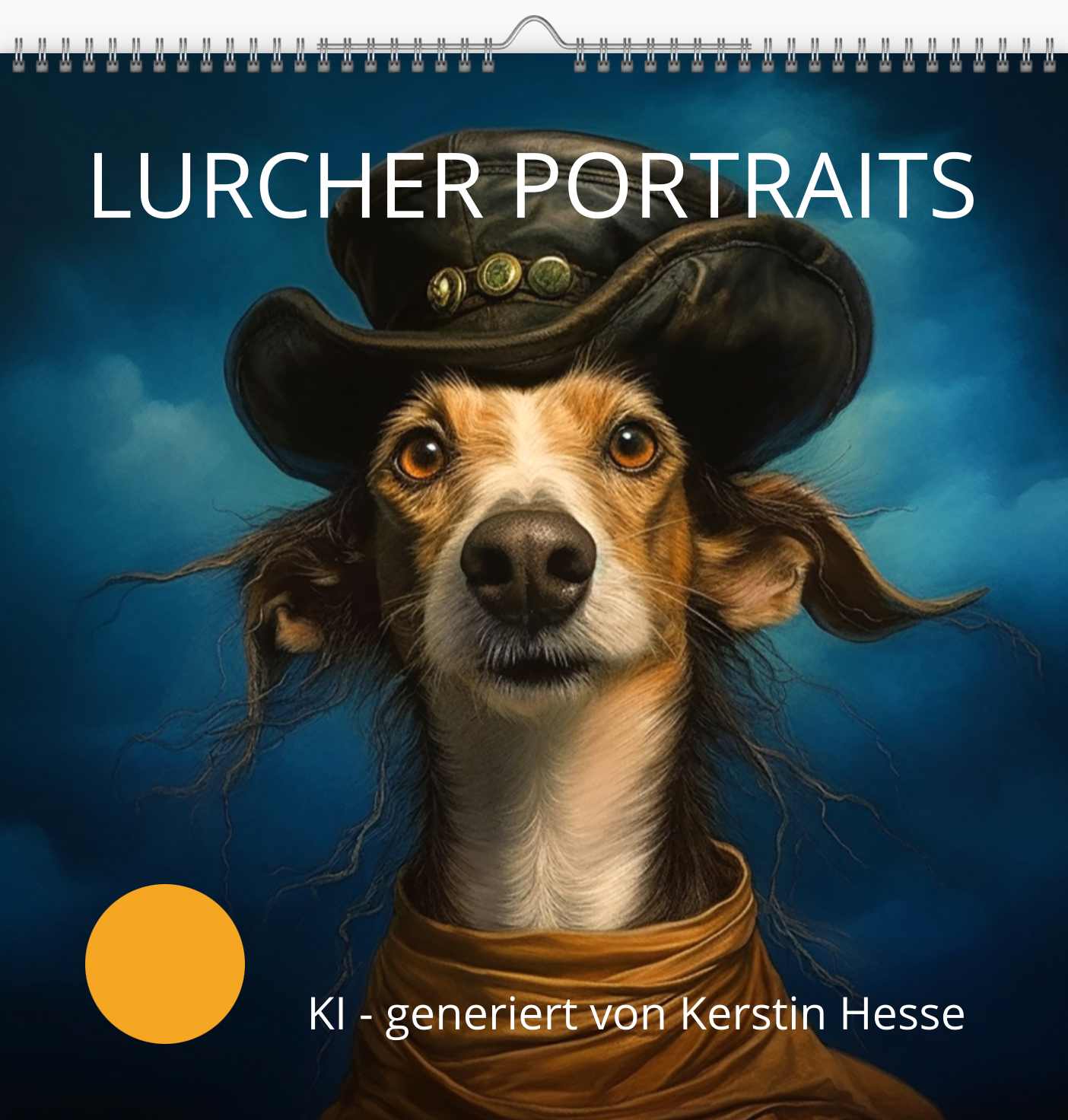 Coverbild Lurcher Portraits, Modern Pirate - Lurcher mit Piratenhut 